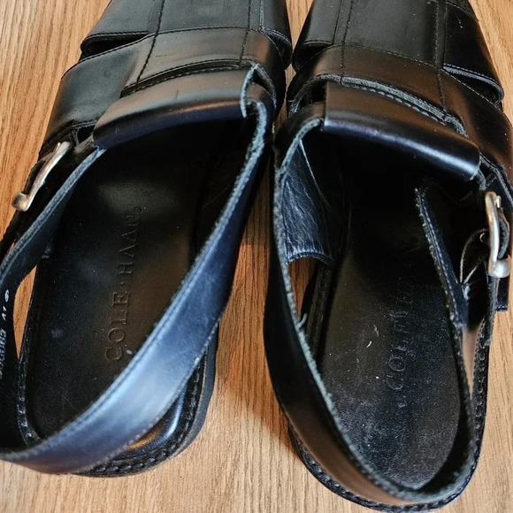 Cole Haan Leather Men's Fisherman Grandpacore Casual Black Sandals Shoes Size 10 - Picture 9 of 12